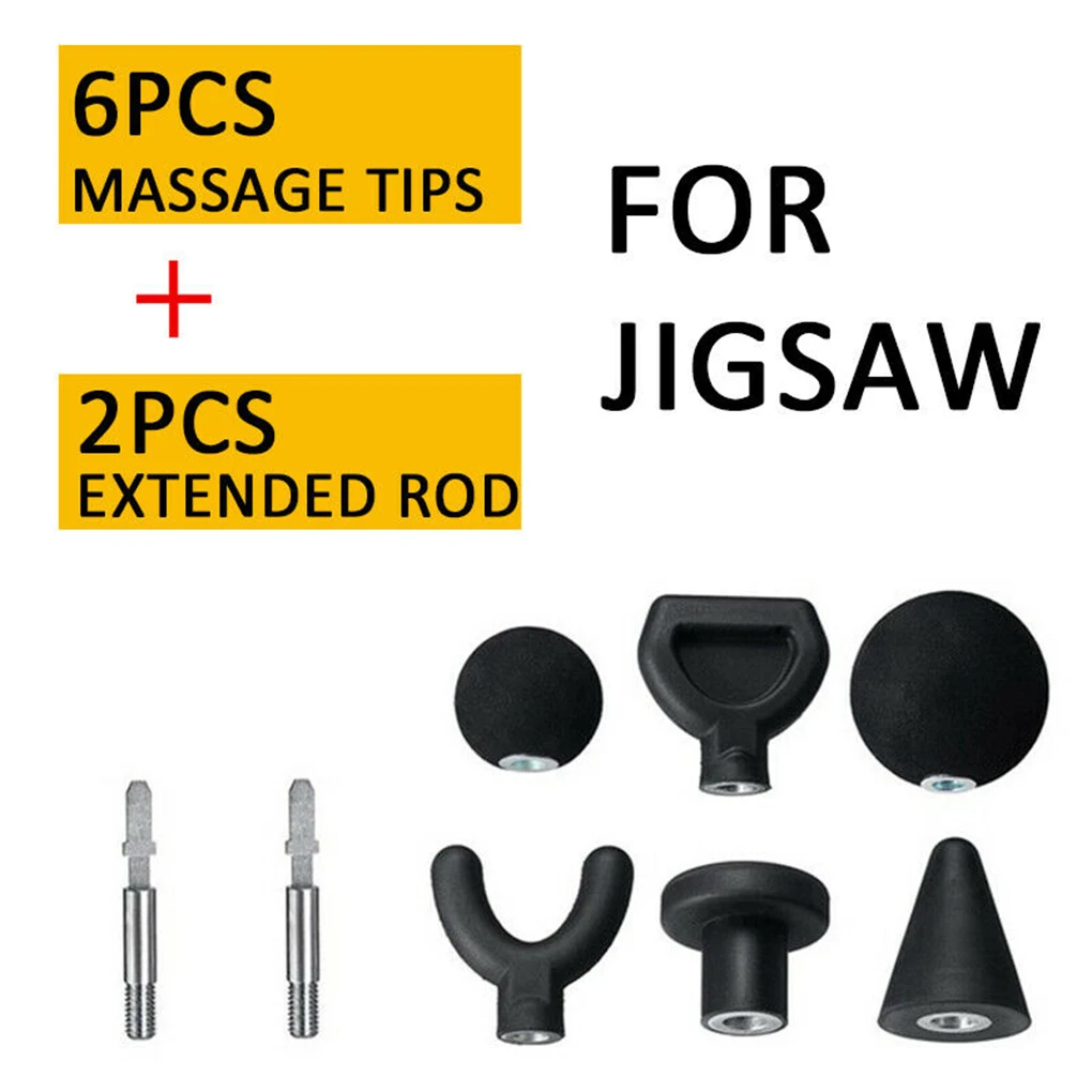 6PCS/Set Muscle Relaxation Massage Jigsaw Electric Massagers Adapter Percussion Massage Tips Kit Attachment Head Body Massager
6PCS/Set Muscle Relaxation Massage Jigsaw Electric Massagers Adapter Percussion Massage Tips Kit Attachment Head Body Massager