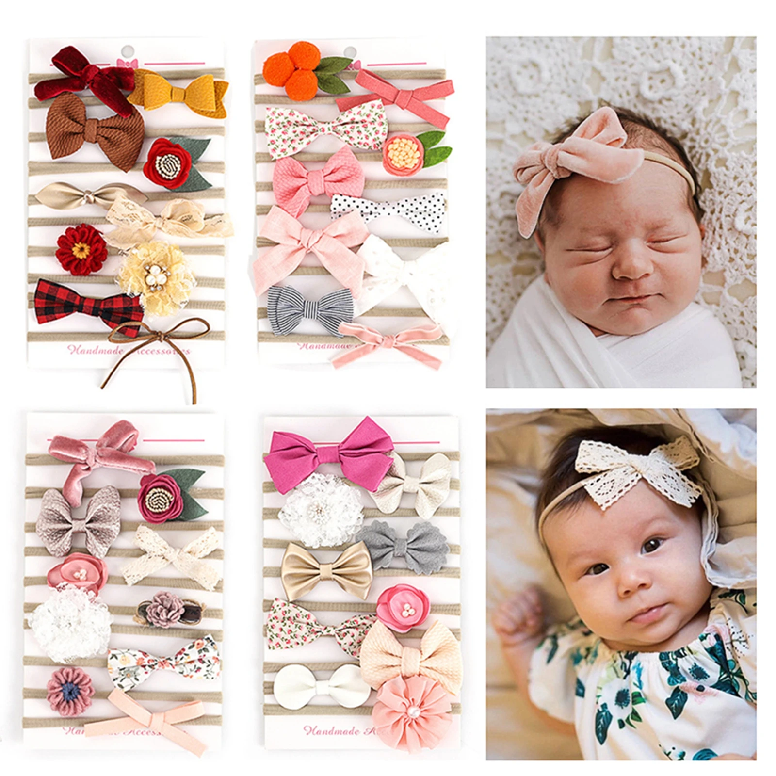 EWODOS Baby Girls Sweet Headbands and Hair Bows Sets Kids Stretchy Nylon Hairbands for Newborn Baby Infant Toddlers Kid Headwear
EWODOS Baby Girls Sweet Headbands and Hair Bows Sets Kids Stretchy Nylon Hairbands for Newborn Baby Infant Toddlers Kid Headwear