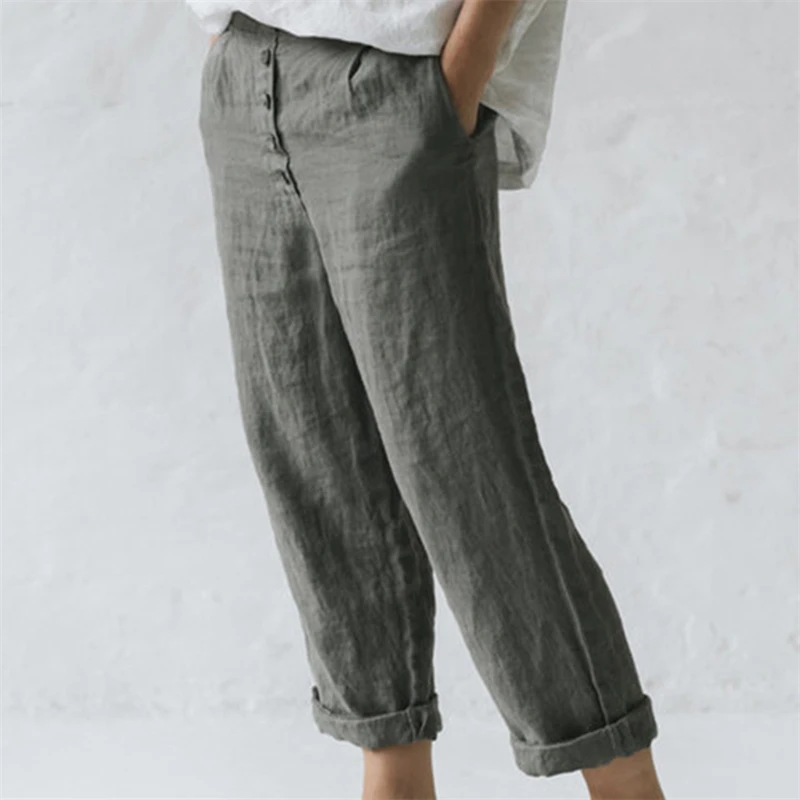 Women Elastic Waist Ankle Pants Casual Cotton Linen Pants Loose Capri Harem Trousers Female Summer Autumn Pant 2023
Women Elastic Waist Ankle Pants Casual Cotton Linen Pants Loose Capri Harem Trousers Female Summer Autumn Pant 2023