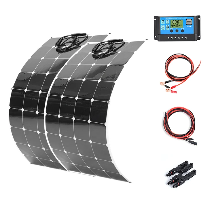 2pcs 100w sunpower flexible solar panel 200w 24V portable solar energy system for RV caravans boats
2pcs 100w sunpower flexible solar panel 200w 24V portable solar energy system for RV caravans boats