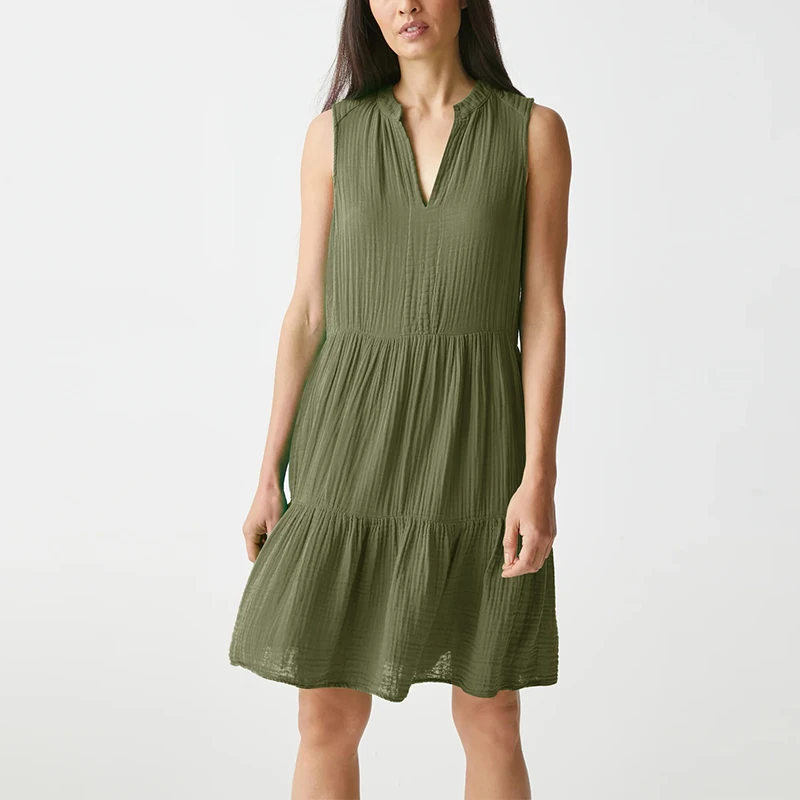 Muslin 100% Cotton Gauze Dress For Women 2023 Sexy V-Neck Sleeveless Chic Elegant Ladies Dresses Summer Sale Robe Femme
Muslin 100% Cotton Gauze Dress For Women 2023 Sexy V-Neck Sleeveless Chic Elegant Ladies Dresses Summer Sale Robe Femme