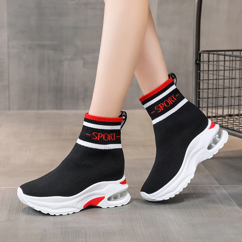 Women Walking Shoes Comfortable Sneakers Breathable Casual Sock Shoes Air Cushion Increasing Height Zapatos Para Caminar
Women Walking Shoes Comfortable Sneakers Breathable Casual Sock Shoes Air Cushion Increasing Height Zapatos Para Caminar