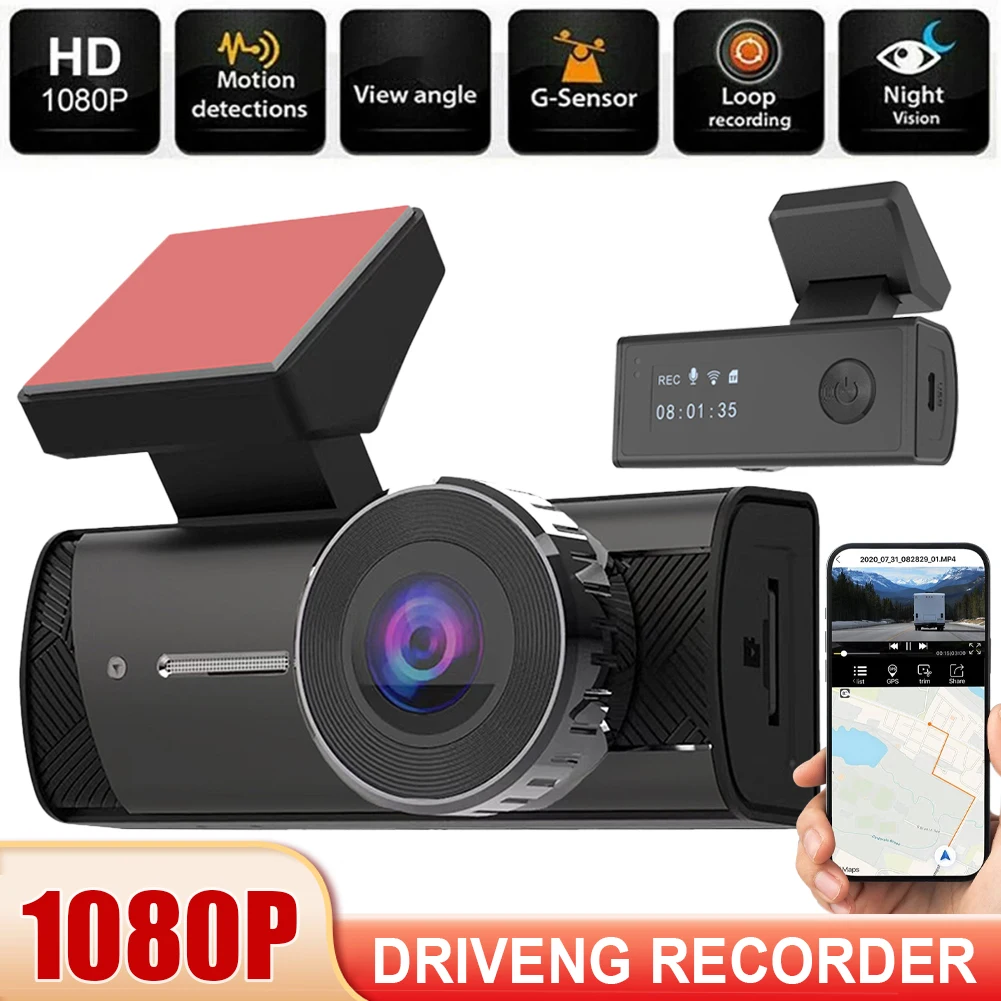 Wireless FULL HD 1080P Dash Camera Mini Car DVR Recorder with Multifunctional use Night Version G-Sensor Loop Recording
Wireless FULL HD 1080P Dash Camera Mini Car DVR Recorder with Multifunctional use Night Version G-Sensor Loop Recording
