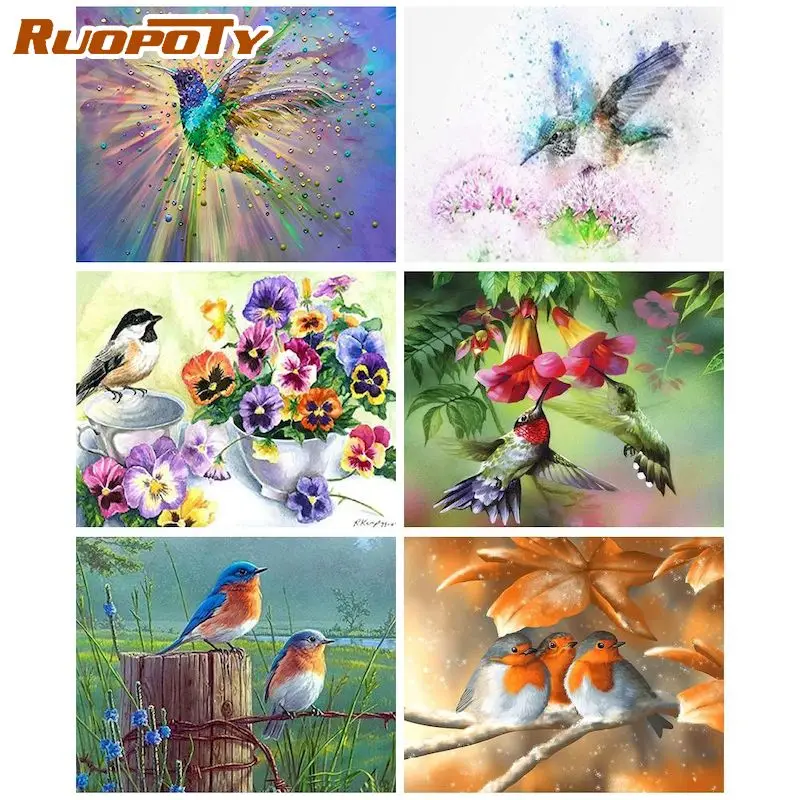 RUOPOTY Rhinestones Diamond Painting DIY Gifts Cross Stitch Kits Birds Diamond Mosaic Home Decor Diamond Embroidery
RUOPOTY Rhinestones Diamond Painting DIY Gifts Cross Stitch Kits Birds Diamond Mosaic Home Decor Diamond Embroidery