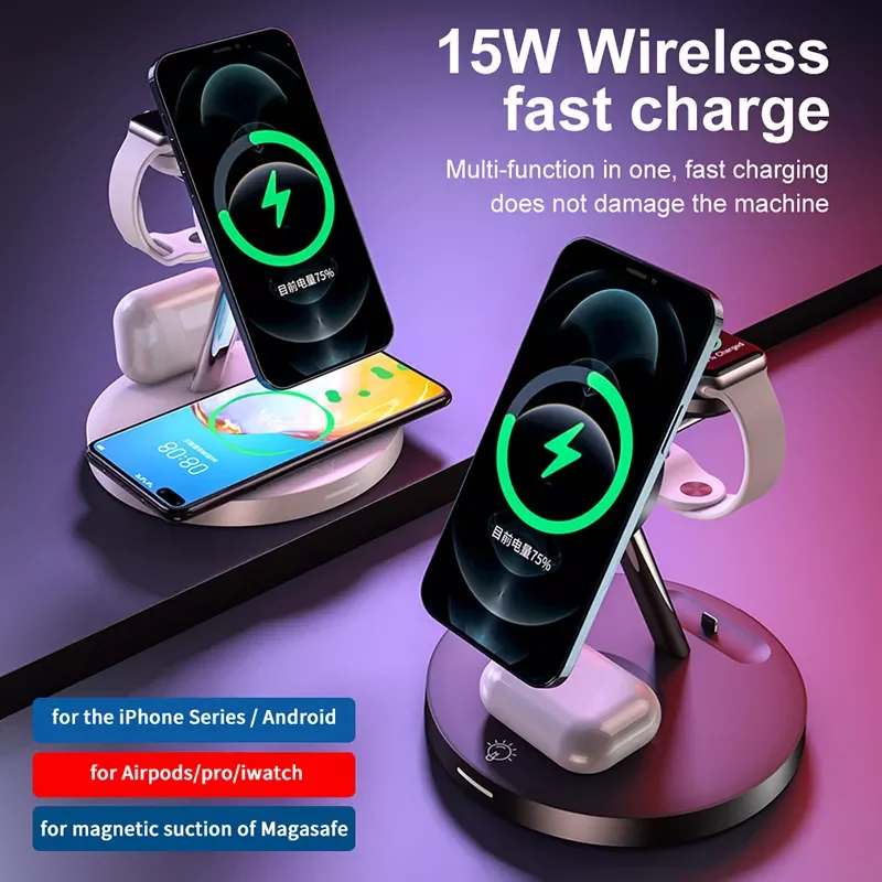 3 In 1 for Magsafe Wireless Charger for Iphone11promax Xsmax 12 13promax for Apple Airpods Xiaomi Magnetic Wireless Charging
3 In 1 for Magsafe Wireless Charger for Iphone11promax Xsmax 12 13promax for Apple Airpods Xiaomi Magnetic Wireless Charging