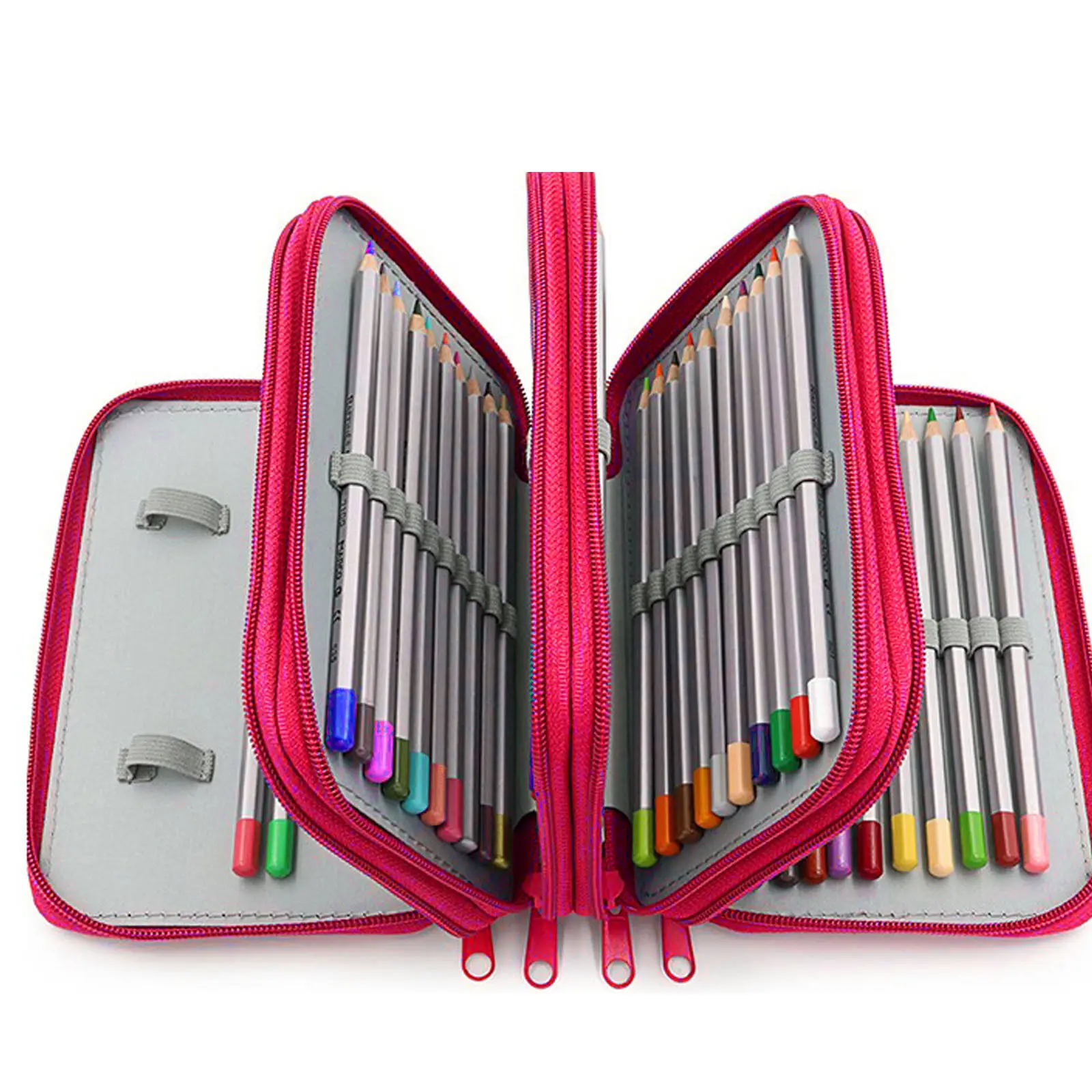 72 Slots Pencil Case Big Pen Box Large Capacity Pouch Girls Boys School Stationery Kit Supplies Brush Pockets Bag Pencil Holder
72 Slots Pencil Case Big Pen Box Large Capacity Pouch Girls Boys School Stationery Kit Supplies Brush Pockets Bag Pencil Holder
