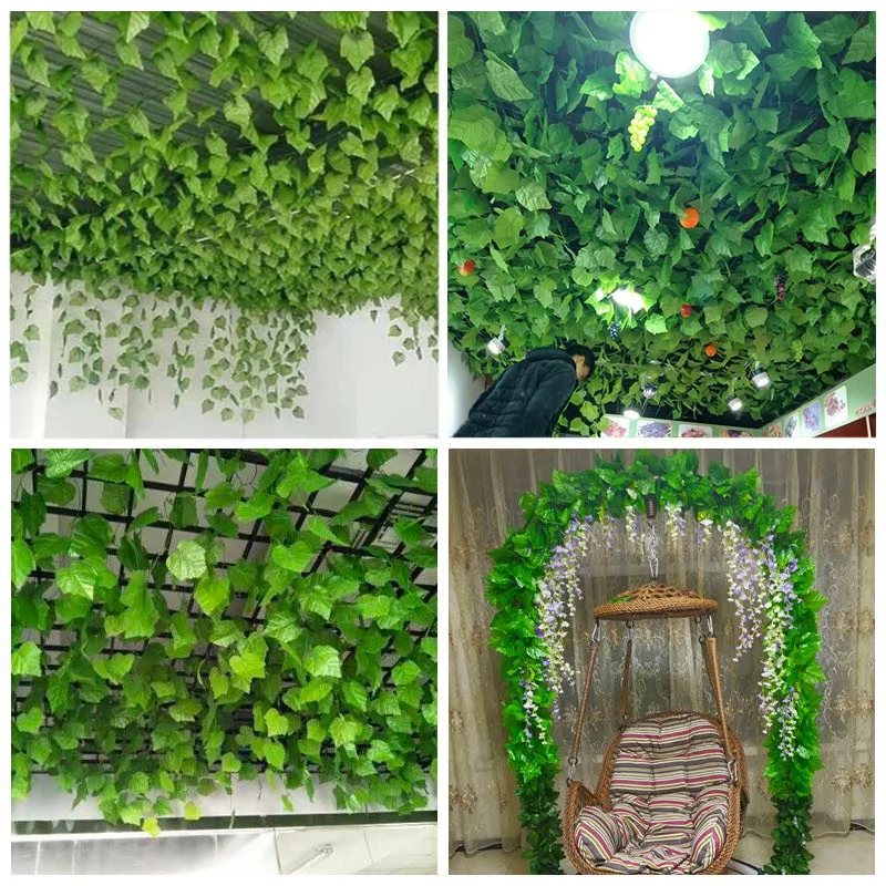 Simulation Green Leaf Plants Rattan Personalized Wall Art Hanging Ornament for Home Garden Courtyard STTA889
Simulation Green Leaf Plants Rattan Personalized Wall Art Hanging Ornament for Home Garden Courtyard STTA889