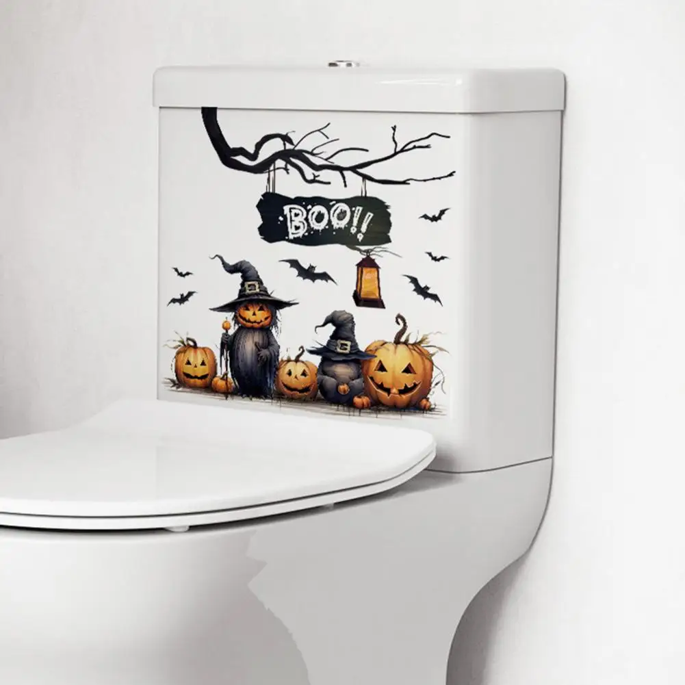 Toilet Sticker Spooky Halloween Wall Stickers Ghosts Pumpkins Witches Self-adhesive Vinyl Art for Bathroom Decor Supplies Easy
Toilet Sticker Spooky Halloween Wall Stickers Ghosts Pumpkins Witches Self-adhesive Vinyl Art for Bathroom Decor Supplies Easy