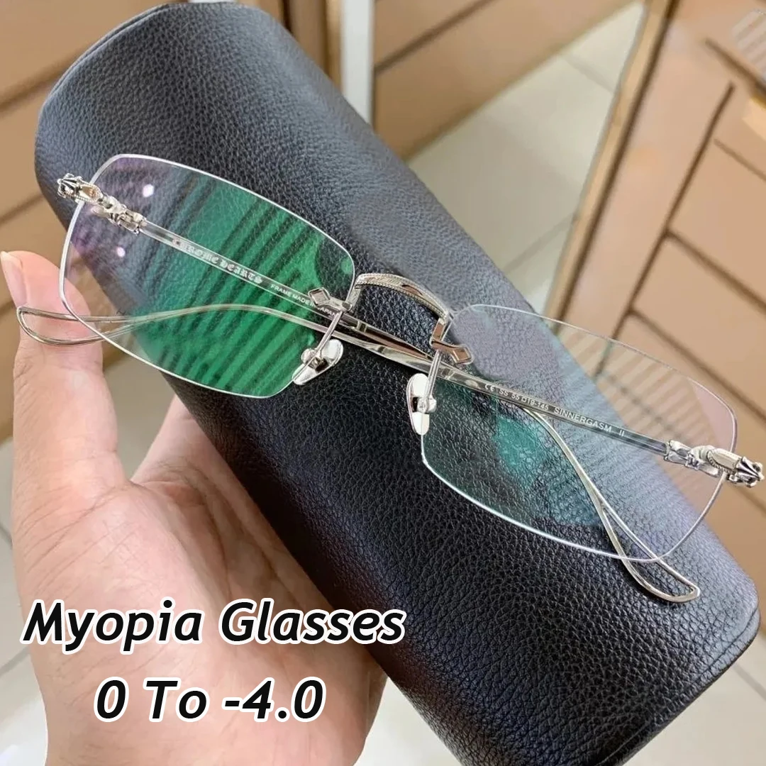 Ladies Square Near Sight Glasses Fashion Men Women Rimless Anti Blue Light Myopia Eyeglasses Finished Optical Eyewear Diopter
Ladies Square Near Sight Glasses Fashion Men Women Rimless Anti Blue Light Myopia Eyeglasses Finished Optical Eyewear Diopter