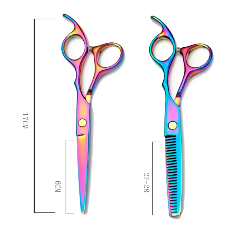Professional Japan 440c Steel 6inch Rainbow Cut Hair Scissors Set Cutting Shears Thinning Barber Scissor Hairdressing Scissors
Professional Japan 440c Steel 6inch Rainbow Cut Hair Scissors Set Cutting Shears Thinning Barber Scissor Hairdressing Scissors