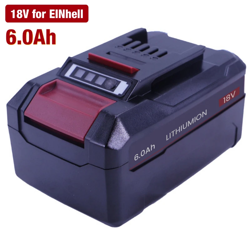 

18V 6.0 Ah Li-ion Replacement Battery 4511395 for EINhell 4511481 4511396 PXC AXXIO GE-LC 18 Li Series Cordless Drill Battery