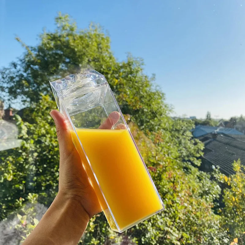 500Ml Milk Carton Shape Water Bottle Creative Square Milk Juice Water Box Non-Toxic Bottle Outdoor Sports Tour Camp Drinking Cup
500Ml Milk Carton Shape Water Bottle Creative Square Milk Juice Water Box Non-Toxic Bottle Outdoor Sports Tour Camp Drinking Cup