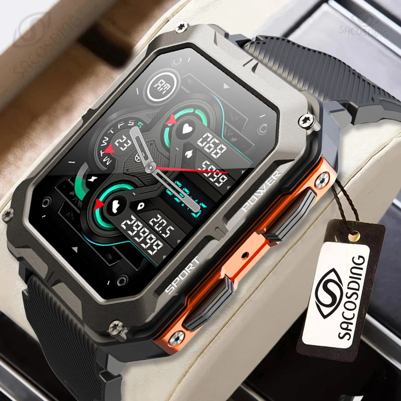 SACOSDING Smart Watch Men Outdoor 123+ Sports Mode SmartWatch Men IP68 Waterproof Bluetooth Call Military Watches Men 2023 New
SACOSDING Smart Watch Men Outdoor 123+ Sports Mode SmartWatch Men IP68 Waterproof Bluetooth Call Military Watches Men 2023 New