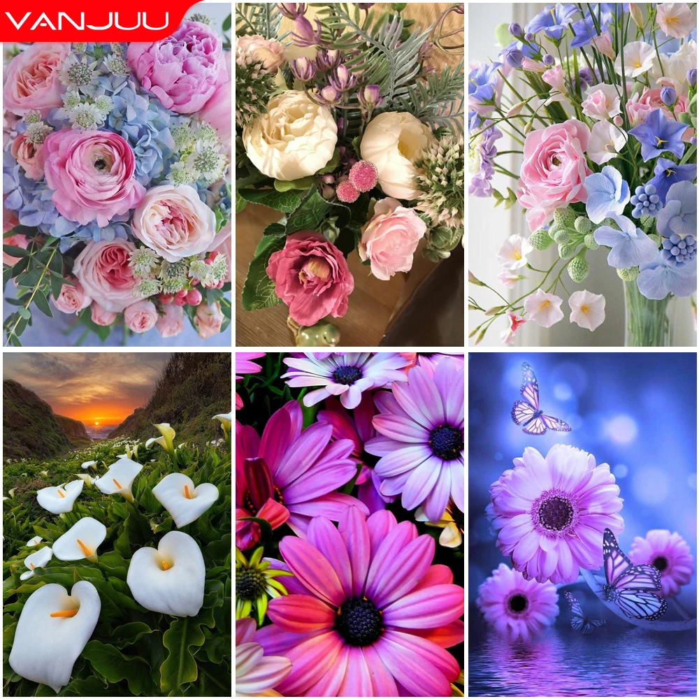 Алмазная 5D картина с цветами, мозаика с разноцветными цветами, полная вышивка, домашний декор 
Алмазная 5D картина с цветами, мозаика с разноцветными цветами, полная вышивка, домашний декор