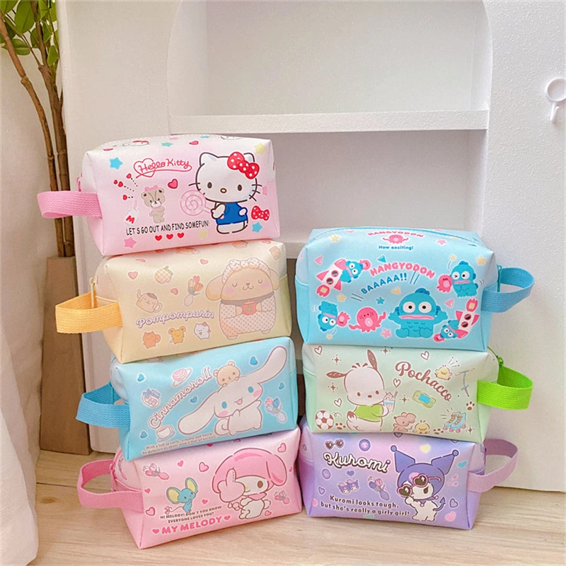 Sanrio Kawaii Hello Kitty косметичка Аниме Новый Kuromi большой емкости из искусственной кожи сумка для хранения многофункциональная ручная сумка
Sanrio Kawaii Hello Kitty косметичка Аниме Новый Kuromi большой емкости из искусственной кожи сумка для хранения многофункциональная ручная сумка