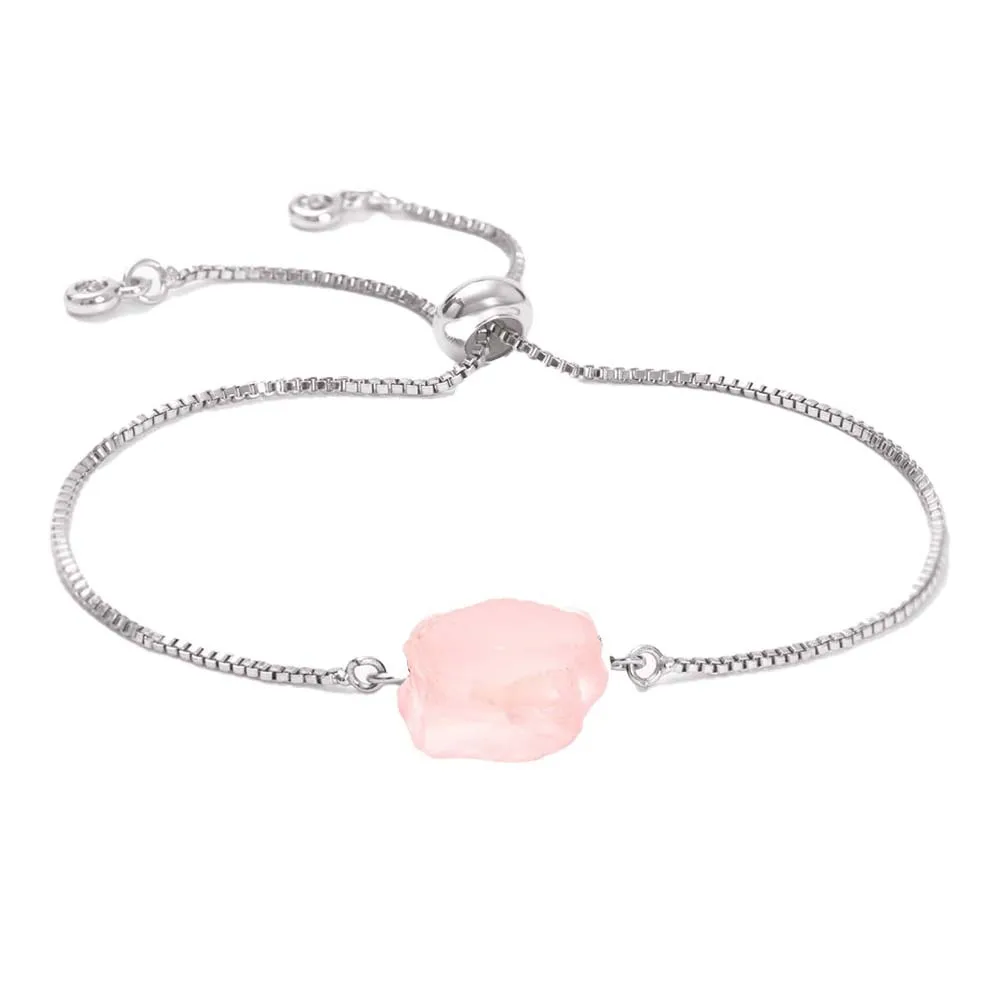 Large particle size irregular Natural Mineral raw stone beads Push Pull Bracelet healing Reiki pink Crystal adjustable bangle
Large particle size irregular Natural Mineral raw stone beads Push Pull Bracelet healing Reiki pink Crystal adjustable bangle