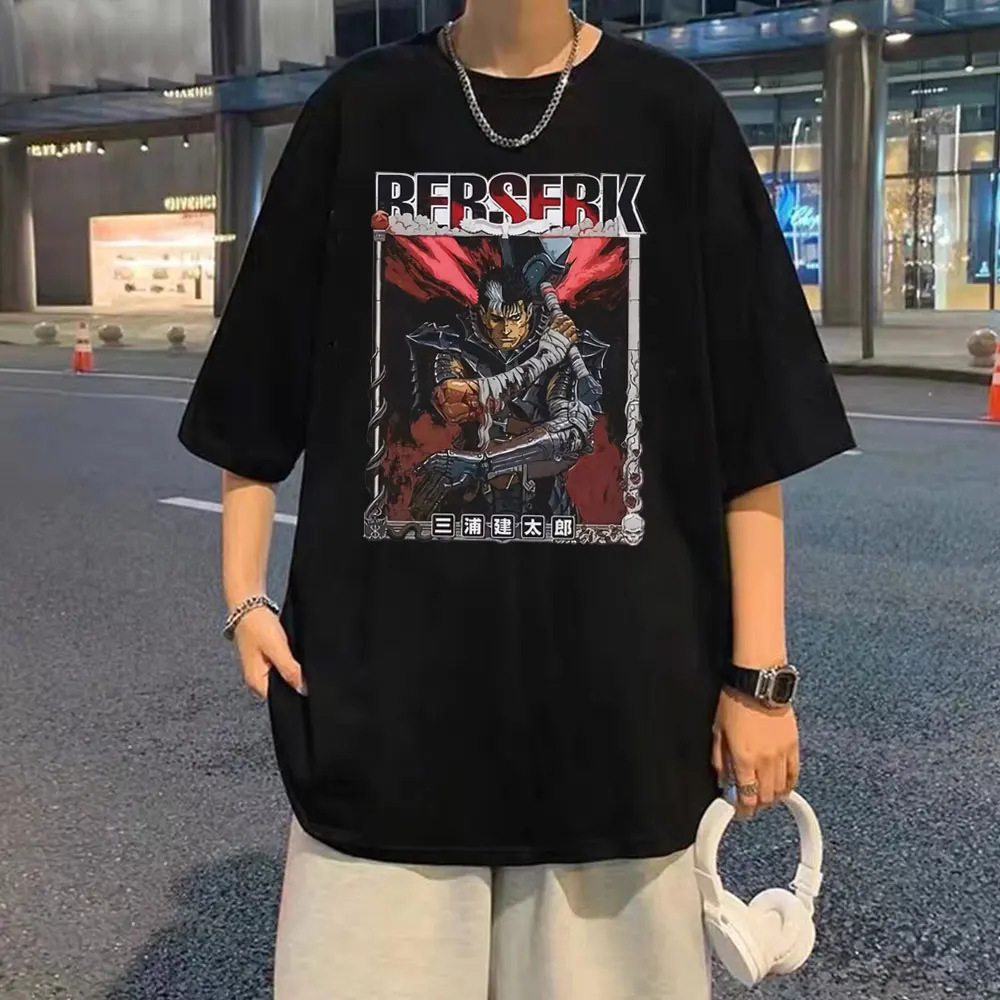 Anime Berserk Guts Graphic T Shirt Merch Y2k Swordsman Gatsu Sacrifice Zodd Fight Tshirt Men Women Vintage Harajuku Cotton Tees
Anime Berserk Guts Graphic T Shirt Merch Y2k Swordsman Gatsu Sacrifice Zodd Fight Tshirt Men Women Vintage Harajuku Cotton Tees