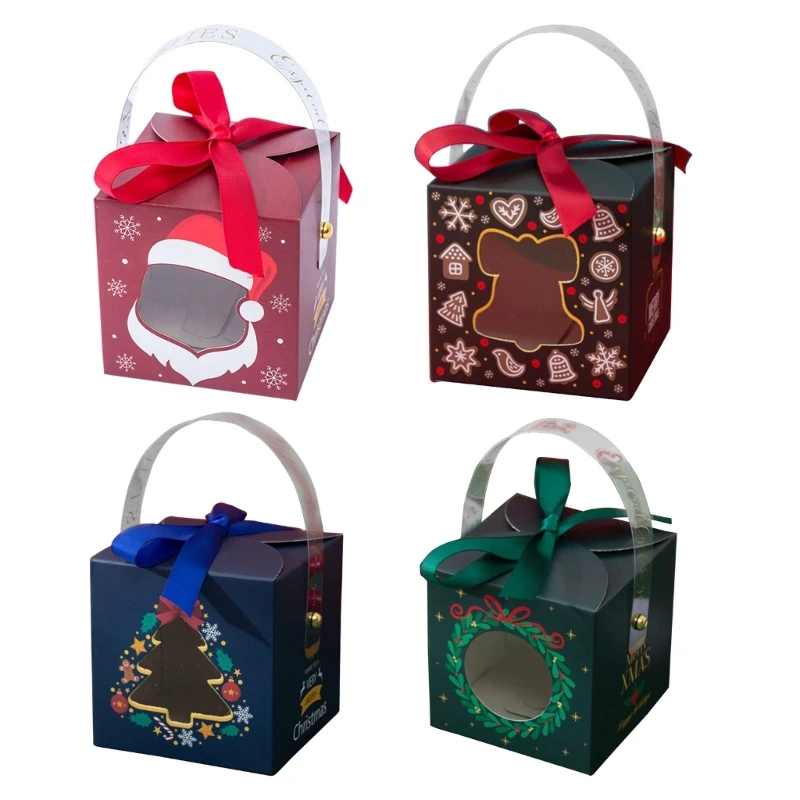 12pcs Christmas Paper Box with Window Handle Candy Box Soap Candle Cookie Candy Little Gift Packaging Party Favor Decor
12pcs Christmas Paper Box with Window Handle Candy Box Soap Candle Cookie Candy Little Gift Packaging Party Favor Decor