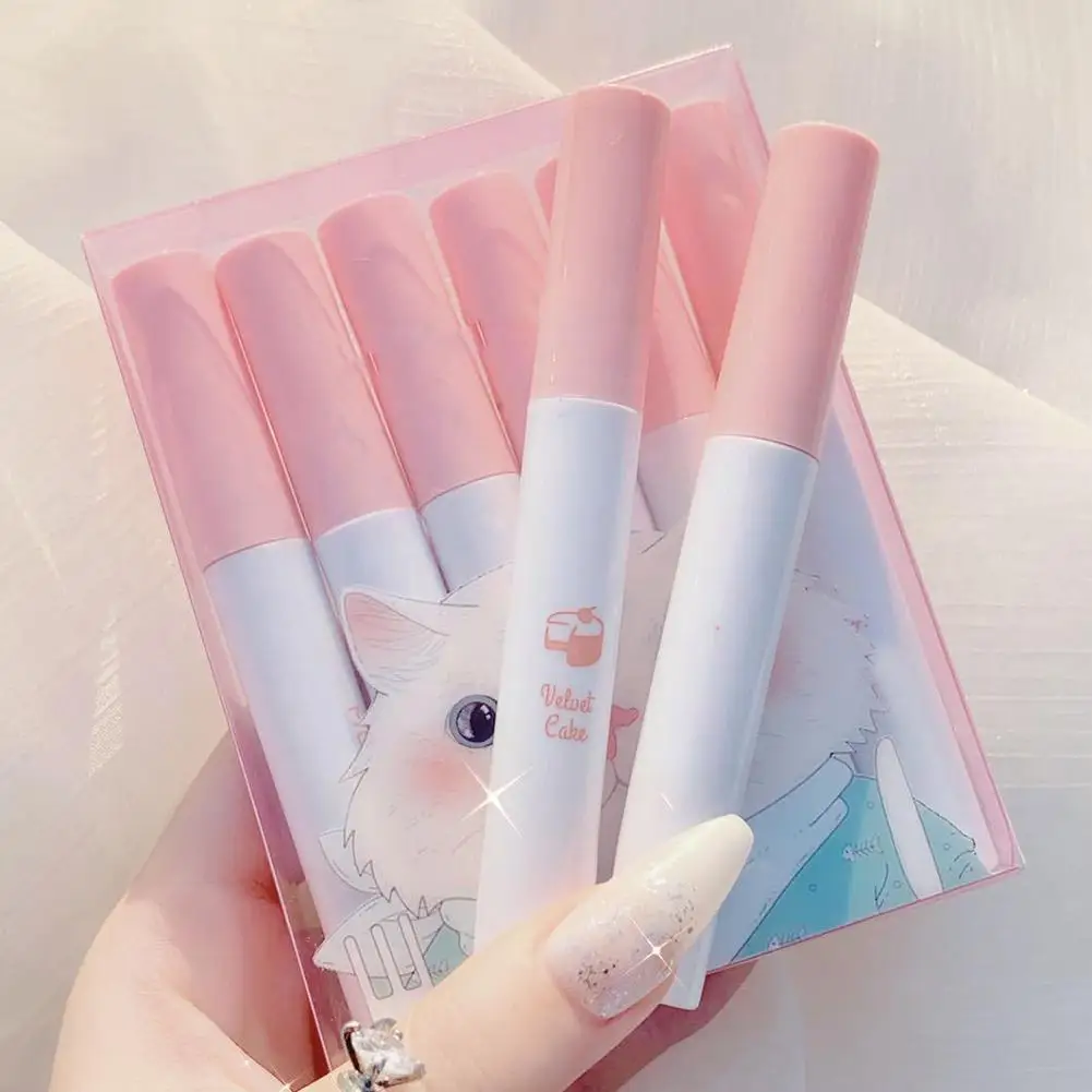 New 6pcs Lipstick Lip Glaze Set Long Lasting Moisturizing Waterproof Matte Non-stick Cosmetics Cup Lip Gloss Makeup Lip Vel T6t4
New 6pcs Lipstick Lip Glaze Set Long Lasting Moisturizing Waterproof Matte Non-stick Cosmetics Cup Lip Gloss Makeup Lip Vel T6t4