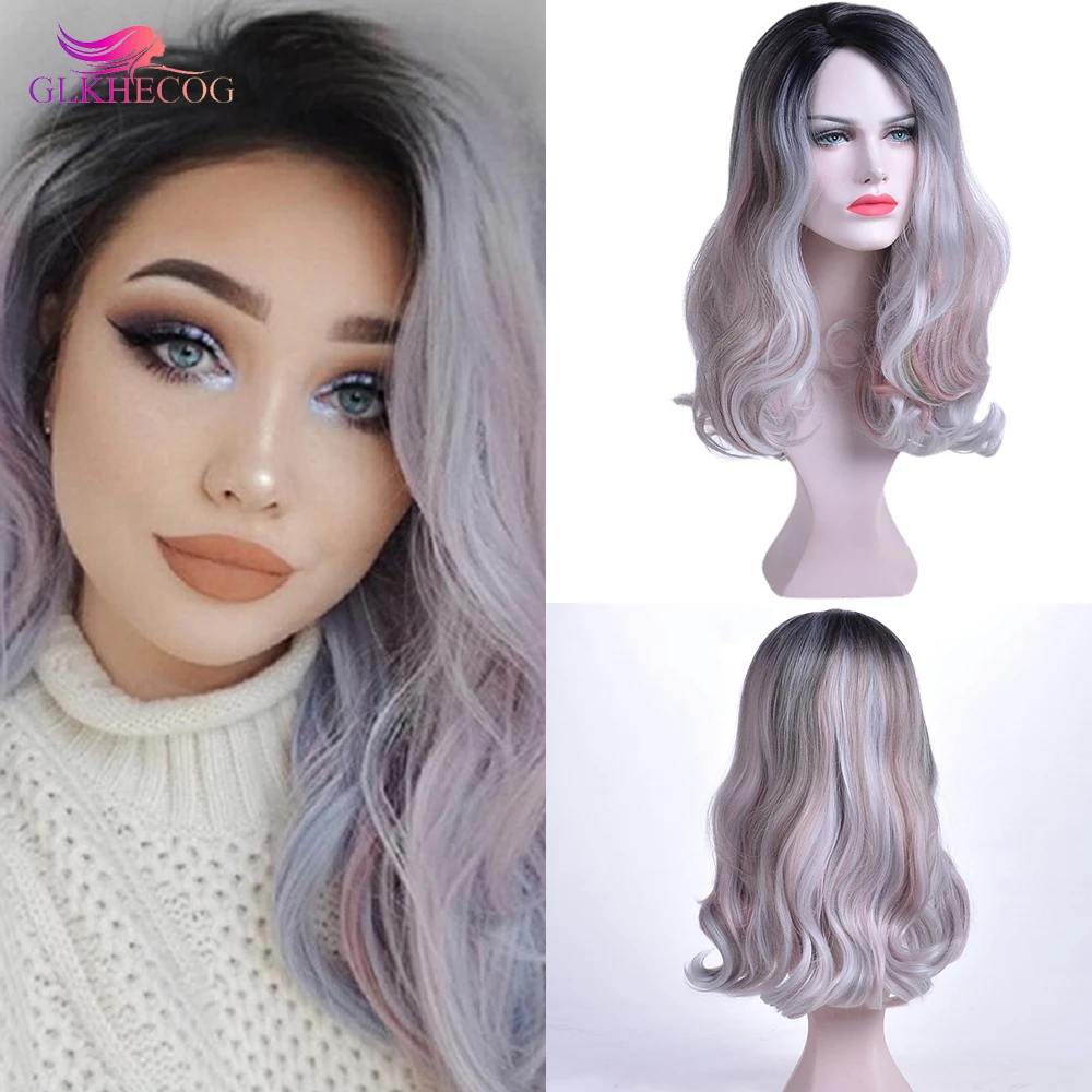 Long Body Wavy Synthetic Wigs Ombre Purple Natural Middle Part Wig For Women Heat Resistant Cosplay Party Lolita Hair Wigs
Long Body Wavy Synthetic Wigs Ombre Purple Natural Middle Part Wig For Women Heat Resistant Cosplay Party Lolita Hair Wigs