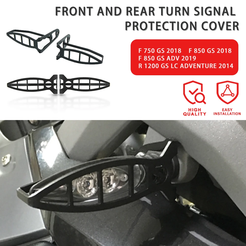 Front & Rear Turn Signal Light Protection Shield Guard Cover For BMW R1200GS R1250GS R1200RS F850GS K1200R K1300R F800R F750GS
Front & Rear Turn Signal Light Protection Shield Guard Cover For BMW R1200GS R1250GS R1200RS F850GS K1200R K1300R F800R F750GS
