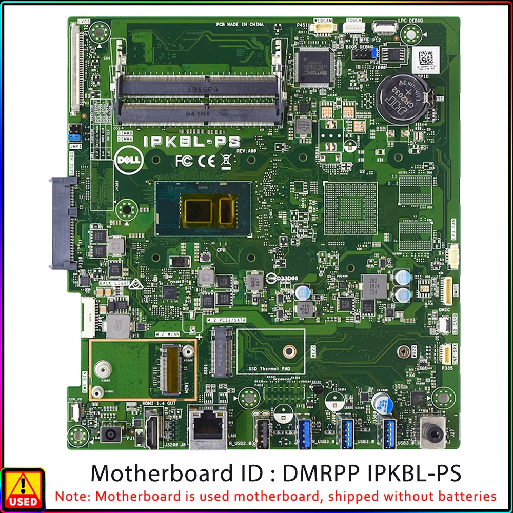 

FOR Dell 3277 3477 DMRPP IPKBL-PS Motherboard CR1TT DMRPP 9C4TN 25M63