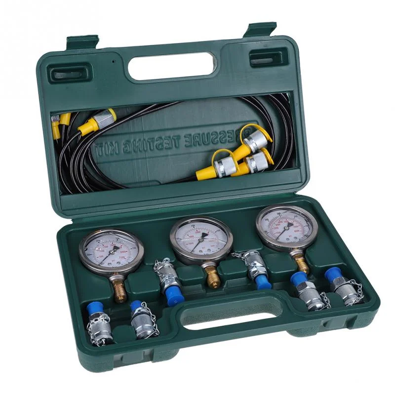 

Hydraulic Pressure Guage Test Kit for Excavator Portable Pressure Gauge Tools with Testing Point Coupling 630 Operating Pressure