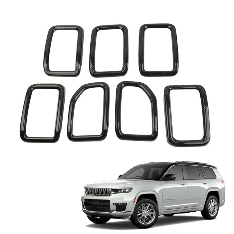 Car Carbon Fiber Front Grill Mesh Inserts Rings Covers Trim Inserts Kit For Jeep Grand Cherokee 2021 2022
Car Carbon Fiber Front Grill Mesh Inserts Rings Covers Trim Inserts Kit For Jeep Grand Cherokee 2021 2022