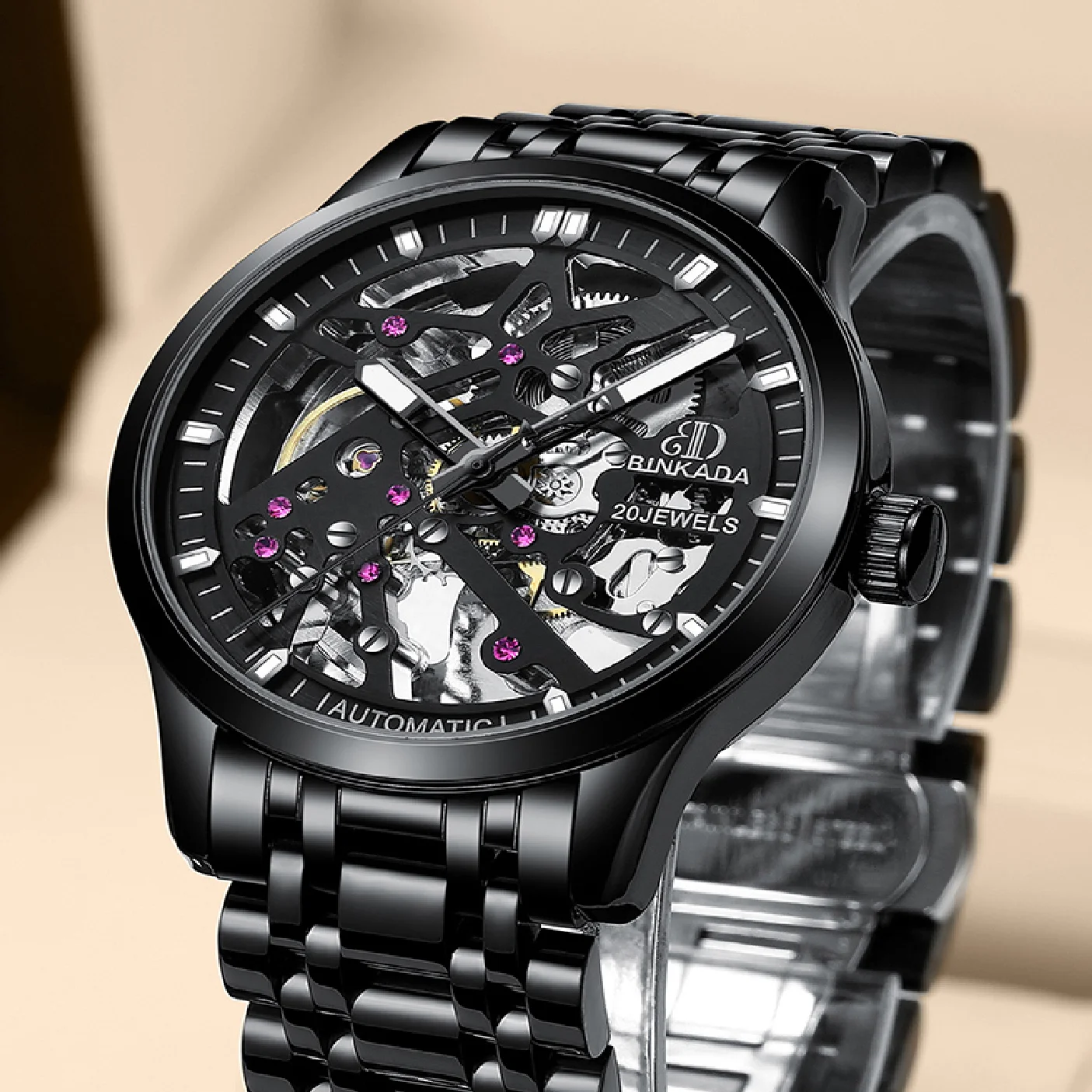 Brand Watches Men's Fully Automatic Mechanical Watches Waterproof Famous fashion Waterproof Authentic man watch Reloj masculino
Brand Watches Men's Fully Automatic Mechanical Watches Waterproof Famous fashion Waterproof Authentic man watch Reloj masculino
