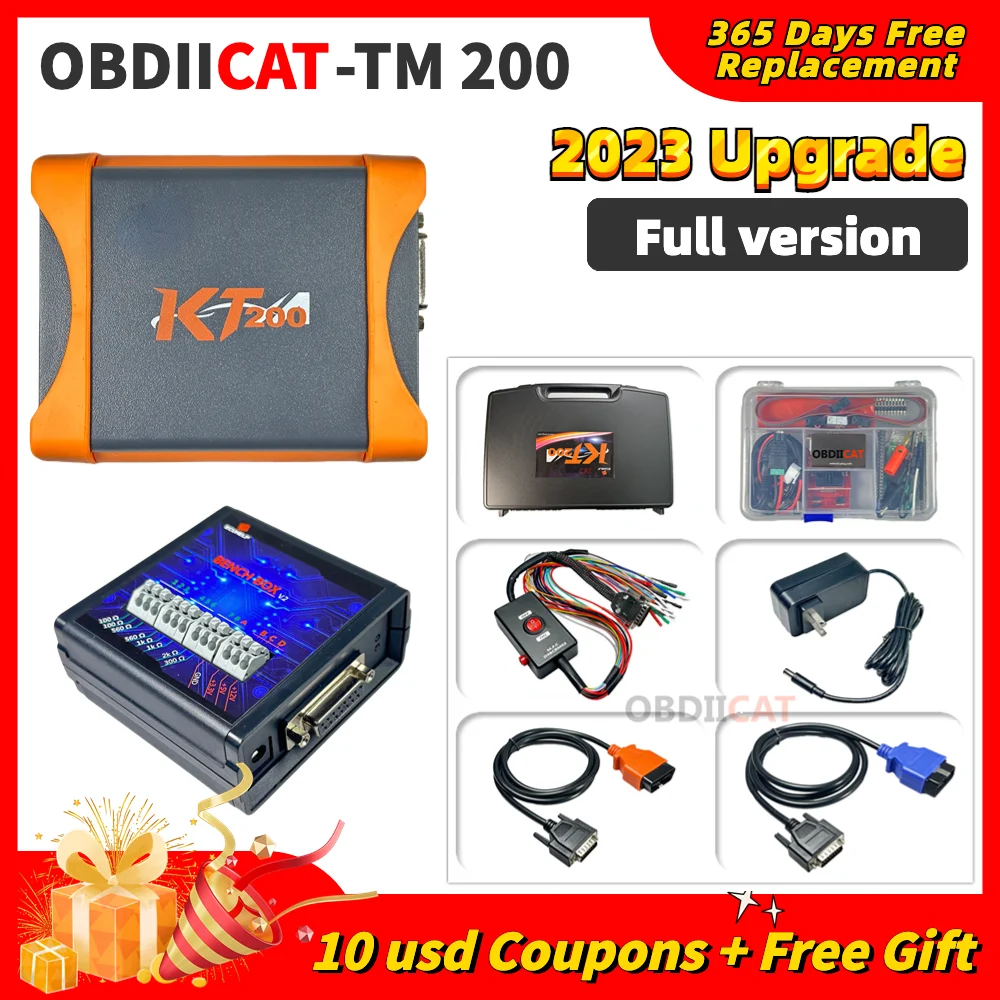 

2023 New Models Added KT200 TCU ECU Programmer Support ECU Maintenance Chip Tuning DTC Code Removal/OBD2 Reading And Writing