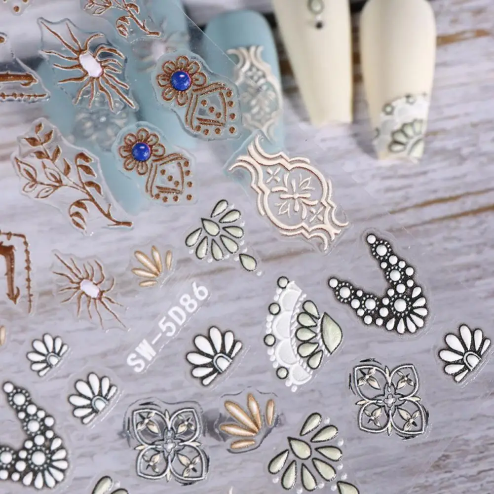 1 Sheet Beautiful Floral 5D Embossed Nail Sticker Nail Sticker Colorfast DIY
1 Sheet Beautiful Floral 5D Embossed Nail Sticker Nail Sticker Colorfast DIY