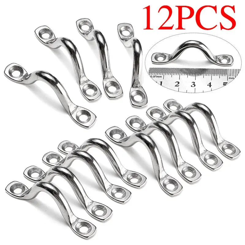 12PCS 316 Stainless Steel Pad Eye Strap for Boat Door Handle Pull Door Hardware Knob Handle
12PCS 316 Stainless Steel Pad Eye Strap for Boat Door Handle Pull Door Hardware Knob Handle