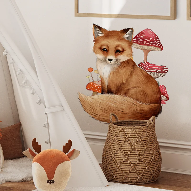 Декоративная наклейка с изображением животных из мультфильма лиса, наклейка на стену для детской комнаты, окна, спальни, детского сада, самоклеящаяся наклейка на стену
Декоративная наклейка с изображением животных из мультфильма лиса, наклейка на стену для детской комнаты, окна, спальни, детского сада, самоклеящаяся наклейка на стену