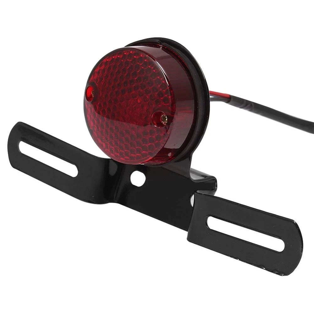 Motorcycle Retro Red Rear Tail Brake Stop Light Lamp W/ License Plate Mount for Harley Honda Suzuki Chopper Bobber
Motorcycle Retro Red Rear Tail Brake Stop Light Lamp W/ License Plate Mount for Harley Honda Suzuki Chopper Bobber