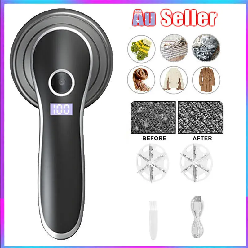 Portable Lint Remover Handheld Fabric Shaver Lint Roller Electric With Digital Display Hair Ball Trimmer Add 2 Cutting Heads
Portable Lint Remover Handheld Fabric Shaver Lint Roller Electric With Digital Display Hair Ball Trimmer Add 2 Cutting Heads