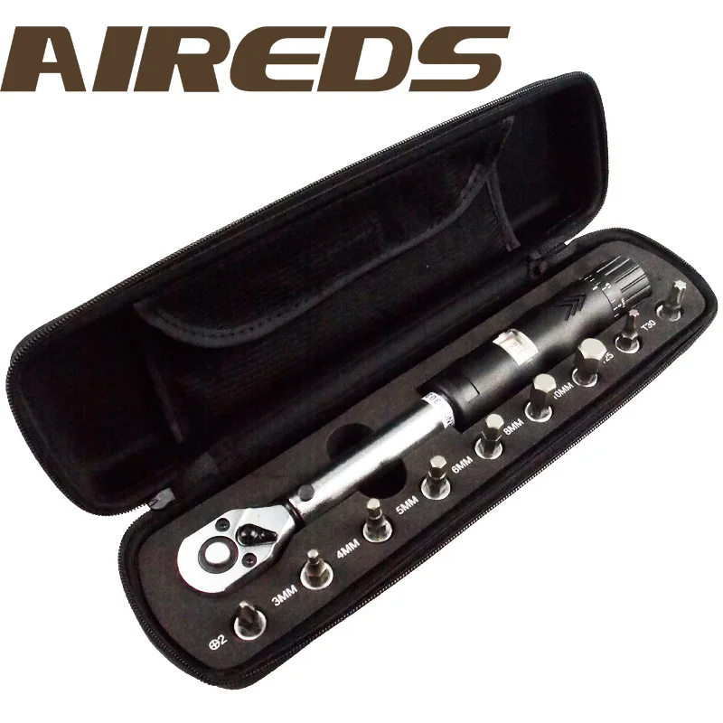Bike Torque Wrench Set 2-14nm Preset Adjustable Torque Wrench Bike Inner Hexagon Tool Set
Bike Torque Wrench Set 2-14nm Preset Adjustable Torque Wrench Bike Inner Hexagon Tool Set