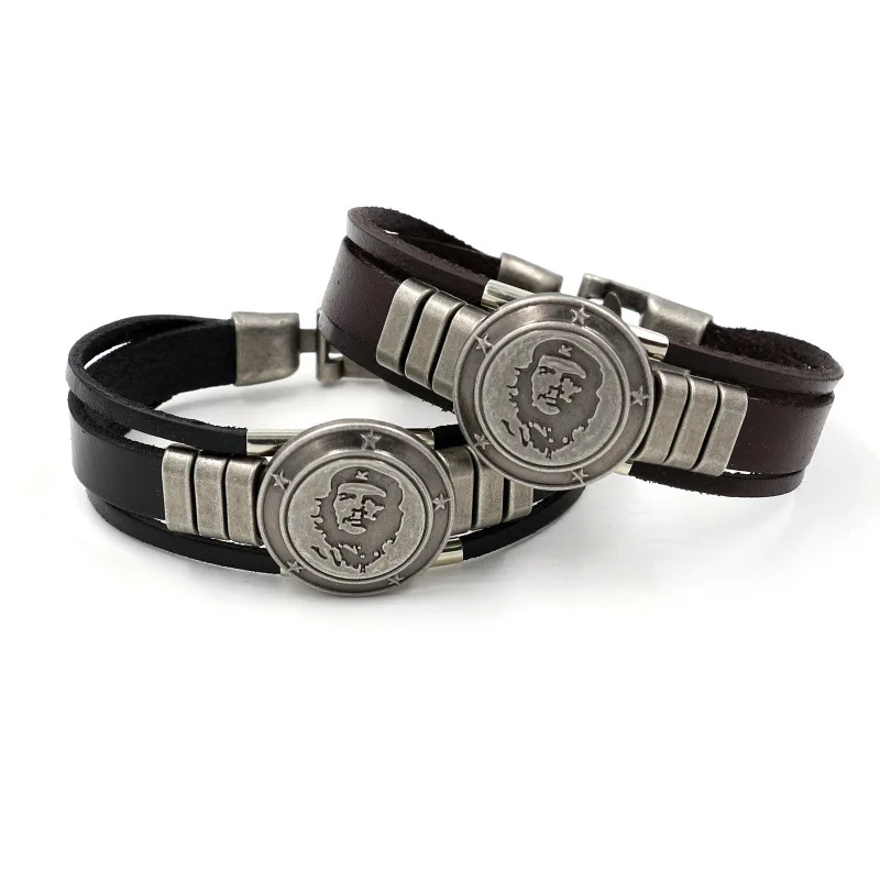 New Bracelet Punk Portrait Leather Hand Jewelry Fashion Accessories Bracelet Jewelry Men Bracelet
New Bracelet Punk Portrait Leather Hand Jewelry Fashion Accessories Bracelet Jewelry Men Bracelet