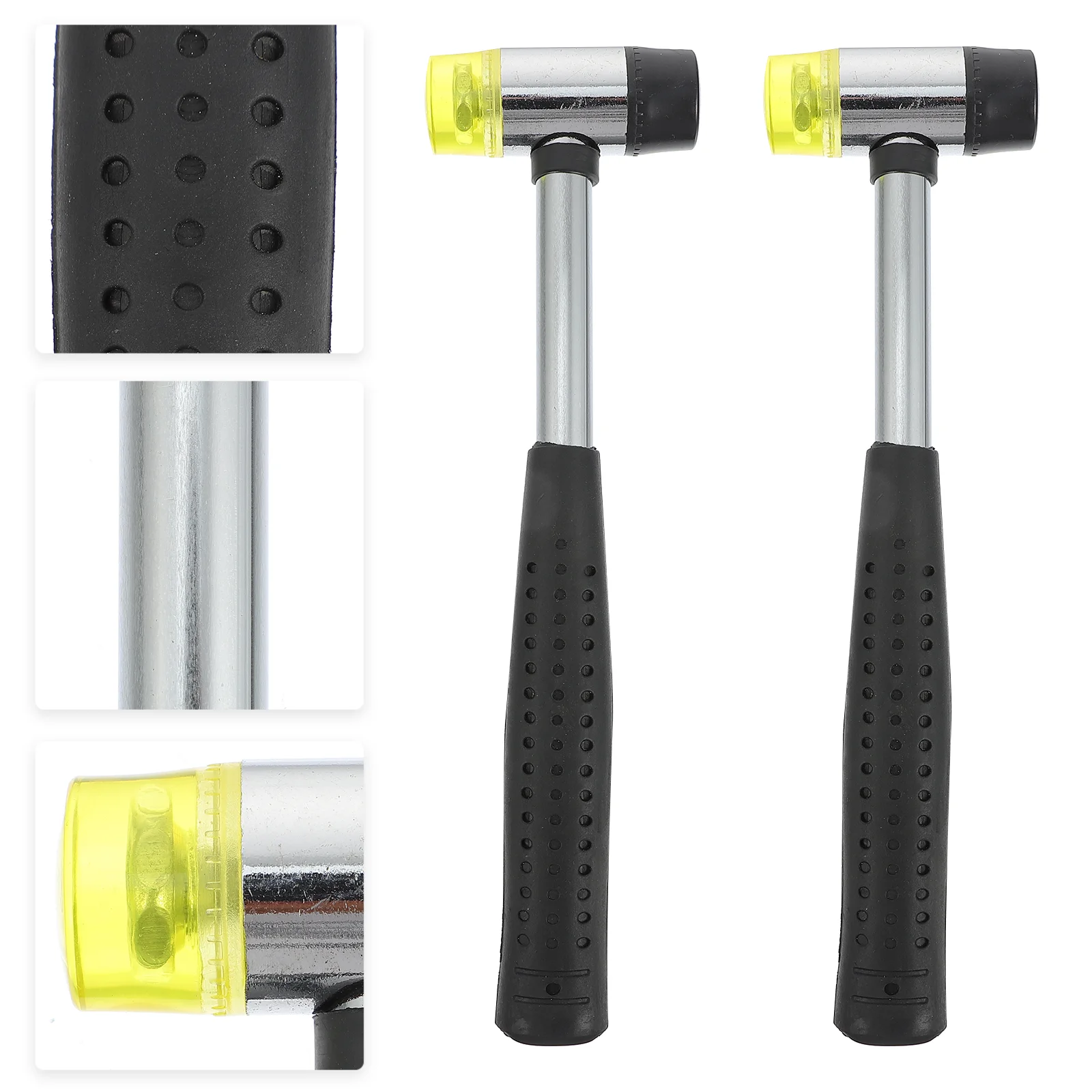 2Pcs Guitar Double Headed Fret Hammer Tool Long Handle Guitar Repair Tool (Black)
2Pcs Guitar Double Headed Fret Hammer Tool Long Handle Guitar Repair Tool (Black)