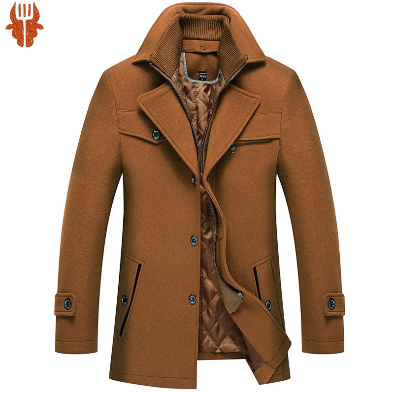 2022 Winter Men's Woolen Windbreaker Coat New Solid Color Single Breasted Trench Slim Fit Business Casual Wool Jacket Blends
2022 Winter Men's Woolen Windbreaker Coat New Solid Color Single Breasted Trench Slim Fit Business Casual Wool Jacket Blends