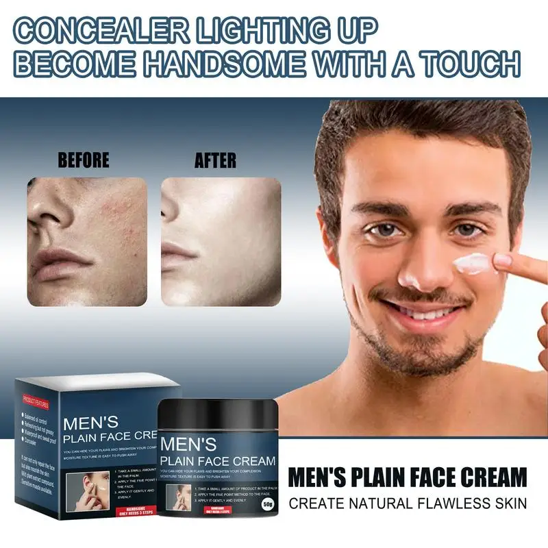 Men's plain cream oil control toner Concealer cream acne skin blemishes lazy plain cream
Men's plain cream oil control toner Concealer cream acne skin blemishes lazy plain cream
