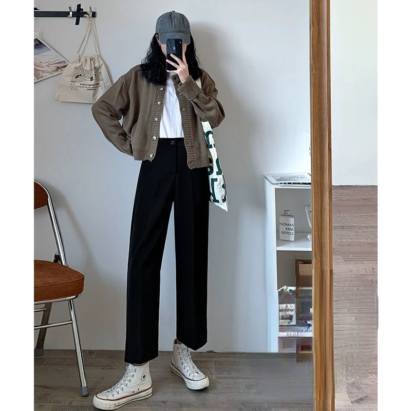 2022 Women's Spring Summer New Wide-leg Suit Pants Female High Waist Loose Pants Ladies Solid Color Casual Straight Trousers T43
2022 Women's Spring Summer New Wide-leg Suit Pants Female High Waist Loose Pants Ladies Solid Color Casual Straight Trousers T43