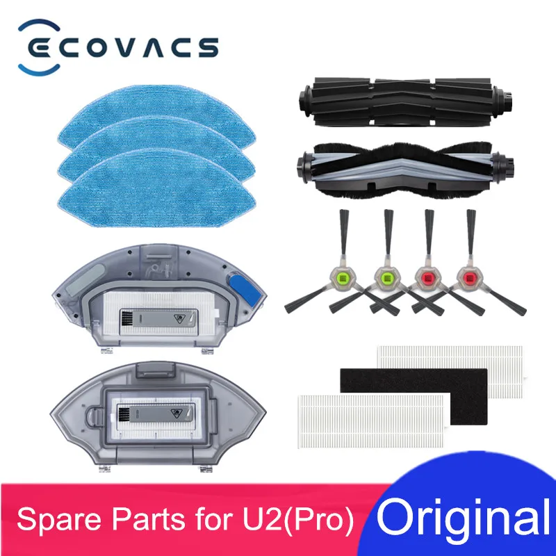 ECOVACS U2 Cleaner Accessory 2 in 1 Water Tank Dustbin Main Brush HEPA Filter Side Brush Mop Cloth Optional
ECOVACS U2 Cleaner Accessory 2 in 1 Water Tank Dustbin Main Brush HEPA Filter Side Brush Mop Cloth Optional