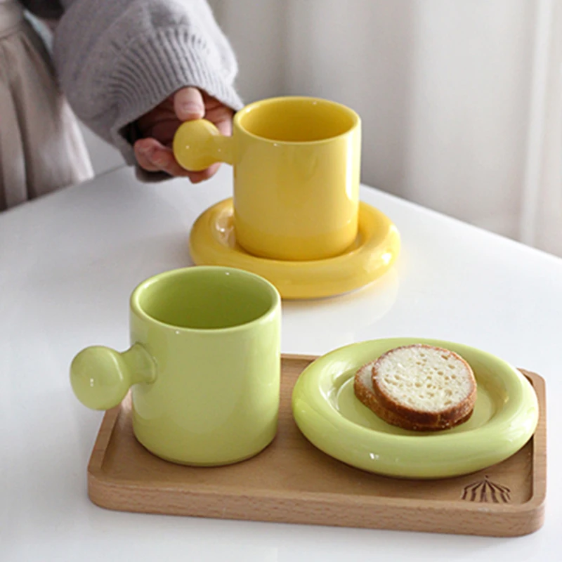 300Ml Macaron Color Cute Ceramic Saucer Set Egg Shape Breakfast Milk Cup Office Dessert Cake Dish Coffee Water Mug
300Ml Macaron Color Cute Ceramic Saucer Set Egg Shape Breakfast Milk Cup Office Dessert Cake Dish Coffee Water Mug