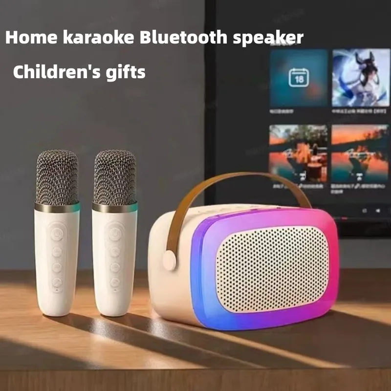 

Портативная Водонепроницаемая мини-Колонка RGB для Домашнего Караоке, Bluetooth-динамик, сабвуфер, громкий звук, TWS Caixa De Som Bluetooth