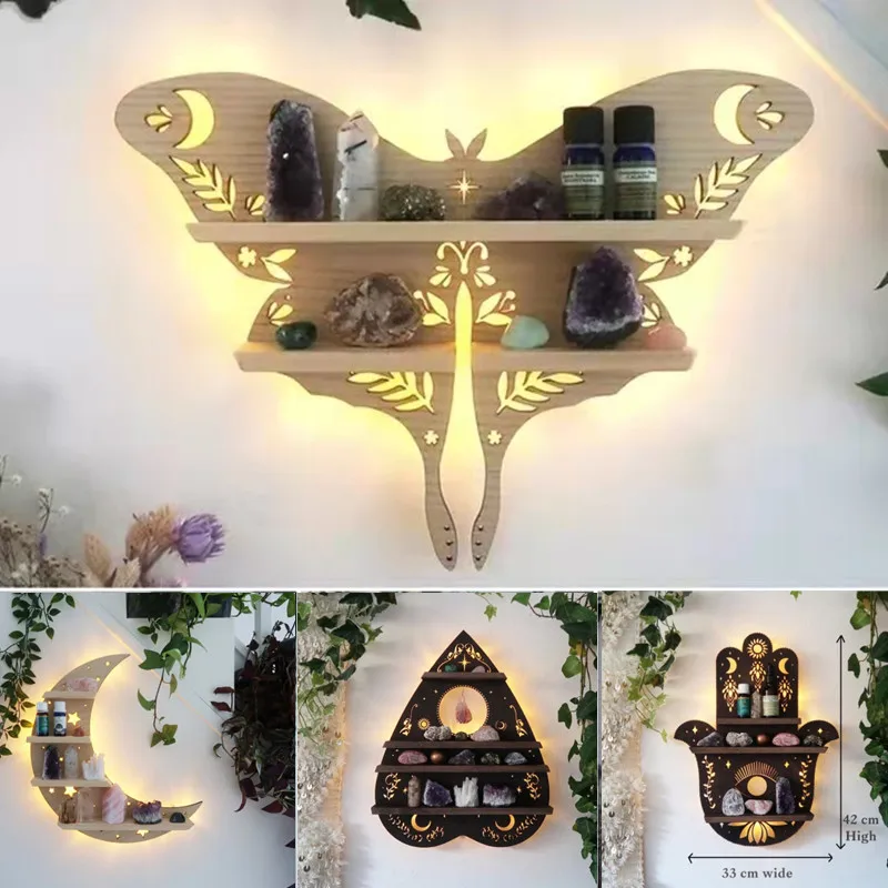 Butterfly Wooden Shelf Crystal Essential Oil Storage Rack Wall Display Home Decor Stand Living Room Bedroom Organizer Shelf
Butterfly Wooden Shelf Crystal Essential Oil Storage Rack Wall Display Home Decor Stand Living Room Bedroom Organizer Shelf