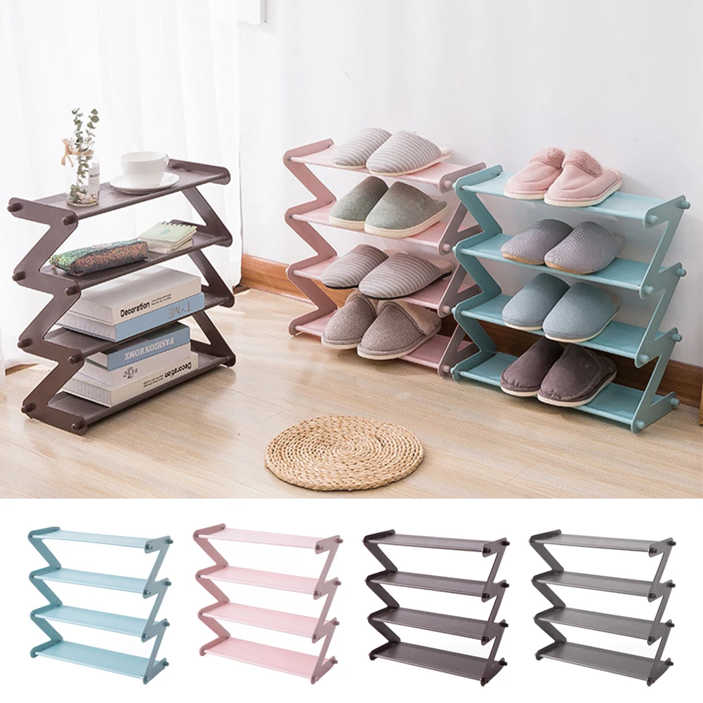 1PCS Simple Shoe Rack With Layered Storage Design Z-Type Shoe Hanger 4-Tier Multi-functional Shoe Hanger For Home Dormitory
1PCS Simple Shoe Rack With Layered Storage Design Z-Type Shoe Hanger 4-Tier Multi-functional Shoe Hanger For Home Dormitory