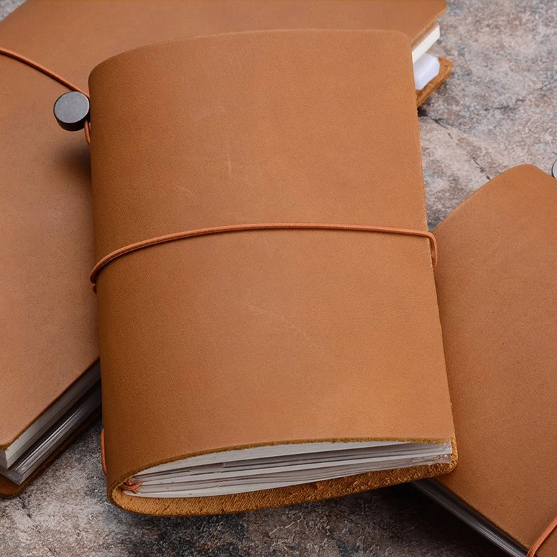 

Sketchbook Leather Agenda Diary Stationery Fromthenon Genuine Handmade Notebook Planner Traveler 100% Journal Passport