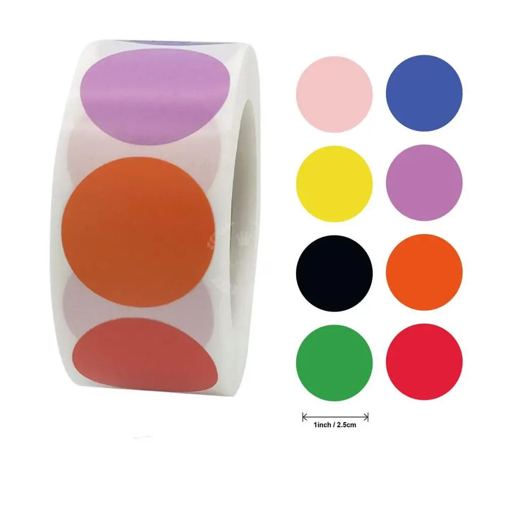 500pcs Chroma Label Color Code Dot Labels Stickers Adhesive Sealing Stickers For Children Cute Paper Stationery
500pcs Chroma Label Color Code Dot Labels Stickers Adhesive Sealing Stickers For Children Cute Paper Stationery