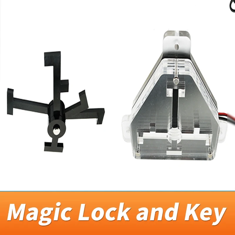 

Magic lock and key Escape room props put the key into right position to unlock with light effect takagism game prop chamber room