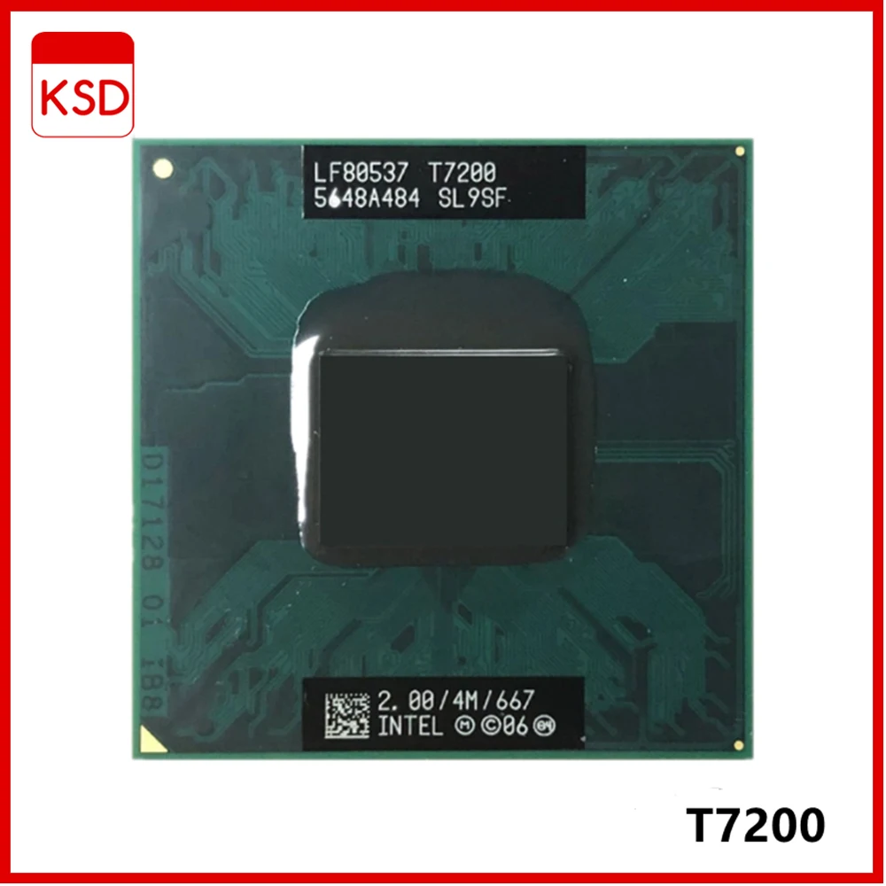 Original lntel Core 2 Duo T7200 CPU Socket 479 (4M Cache/2.0GHz/667 MHz/Dual-Core) Laptop processor PGA478
Original lntel Core 2 Duo T7200 CPU Socket 479 (4M Cache/2.0GHz/667 MHz/Dual-Core) Laptop processor PGA478
